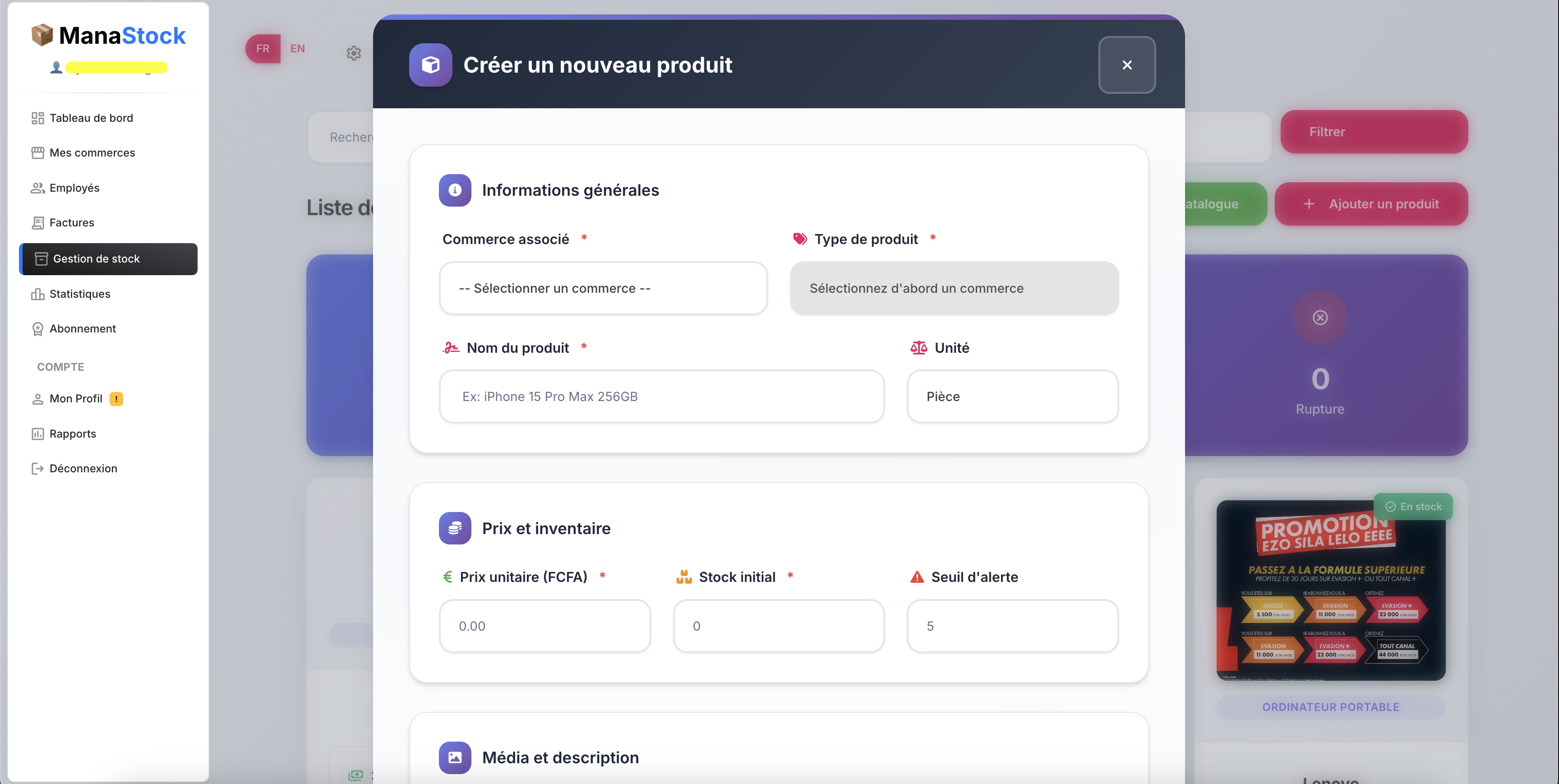 Ajouter un Produit